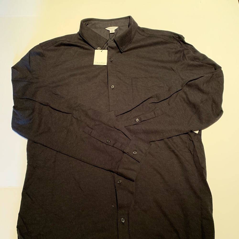 Calvin Klein Knit Button Down Knit Shirt